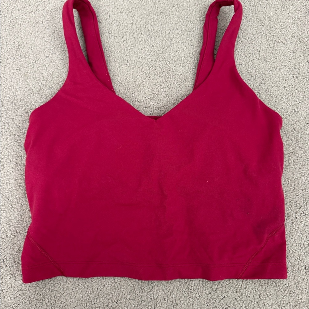 Pink/Red Lululemon Align Tank - Size 6